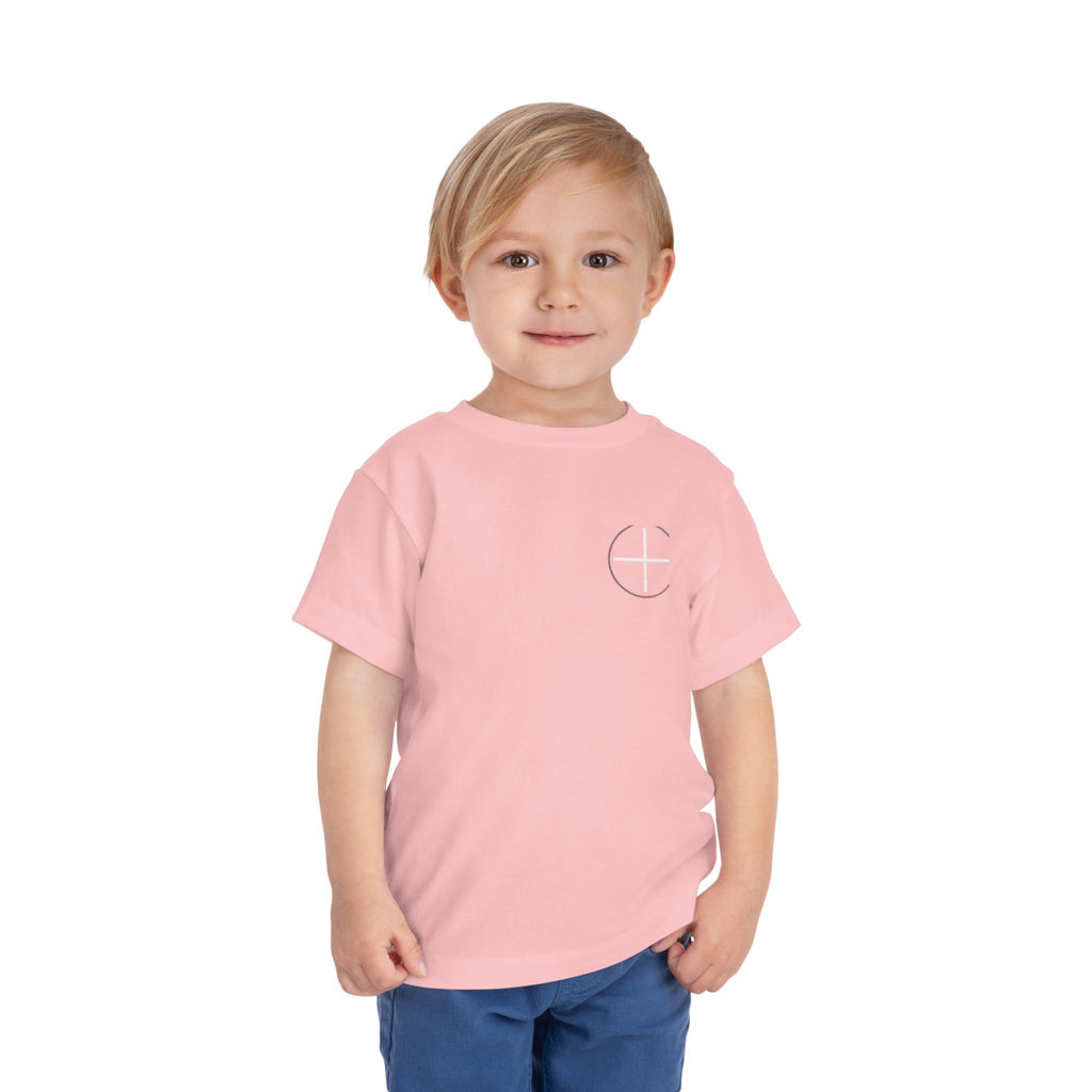 Toddler Tee — Minimal 'Jesus Loves Me' Christian Kids Shirt