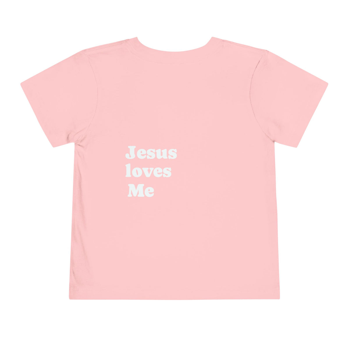 Toddler Tee — Minimal 'Jesus Loves Me' Christian Kids Shirt