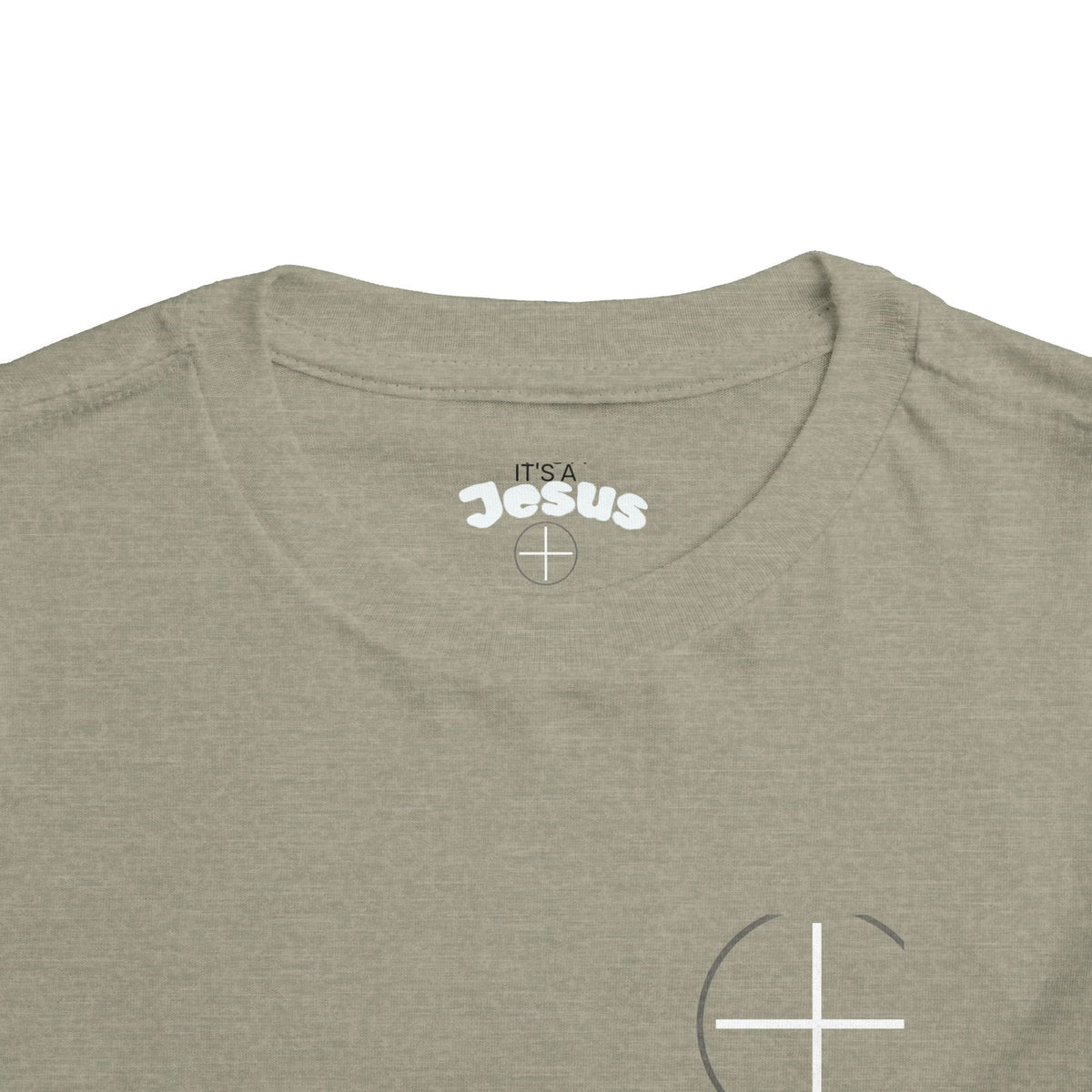 Toddler Tee — Minimal 'Jesus Loves Me' Christian Kids Shirt