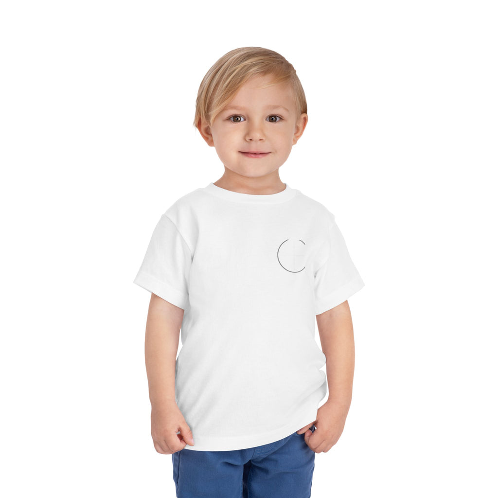 Toddler Tee — Minimal 'Jesus Loves Me' Christian Kids Shirt