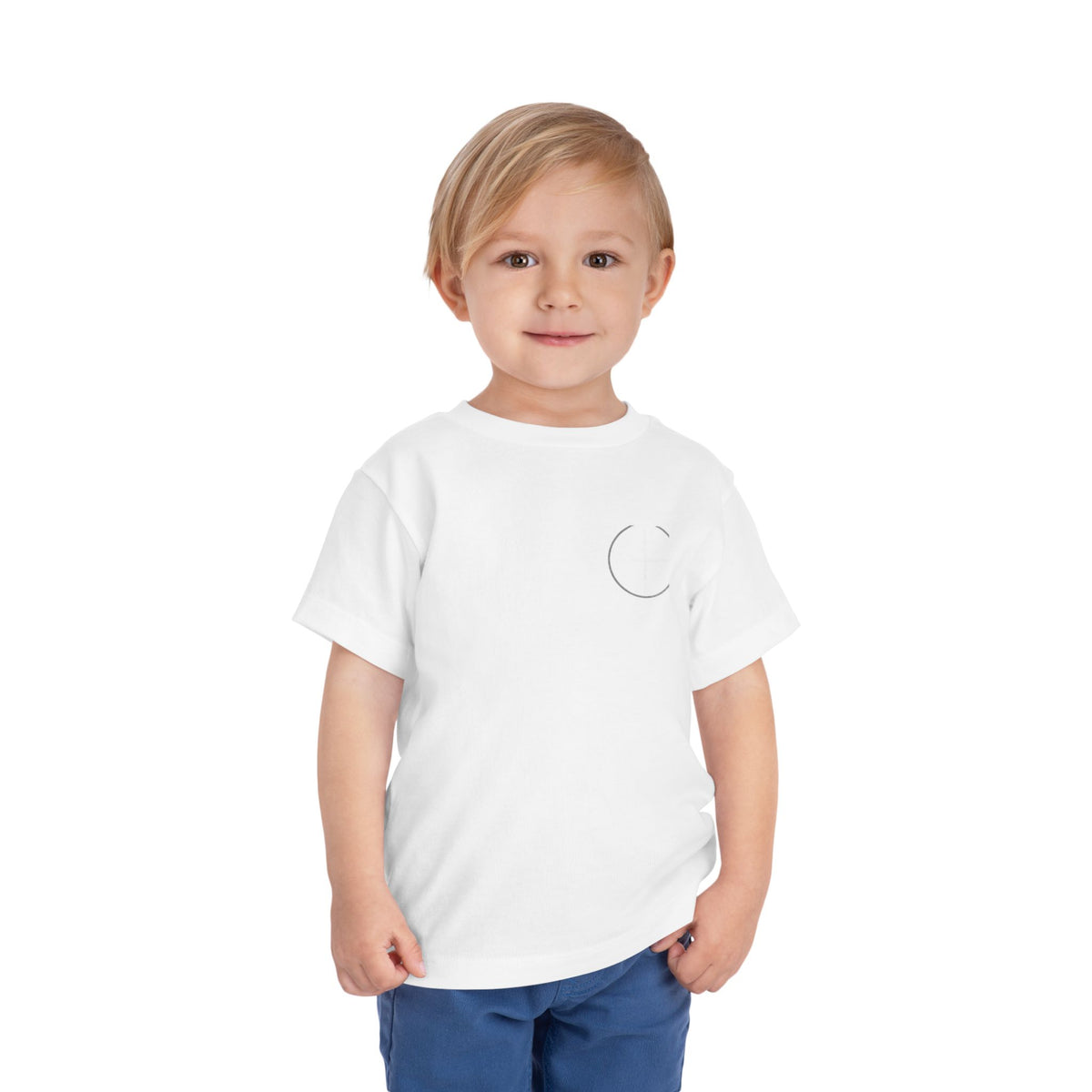 Toddler Tee — Minimal 'Jesus Loves Me' Christian Kids Shirt