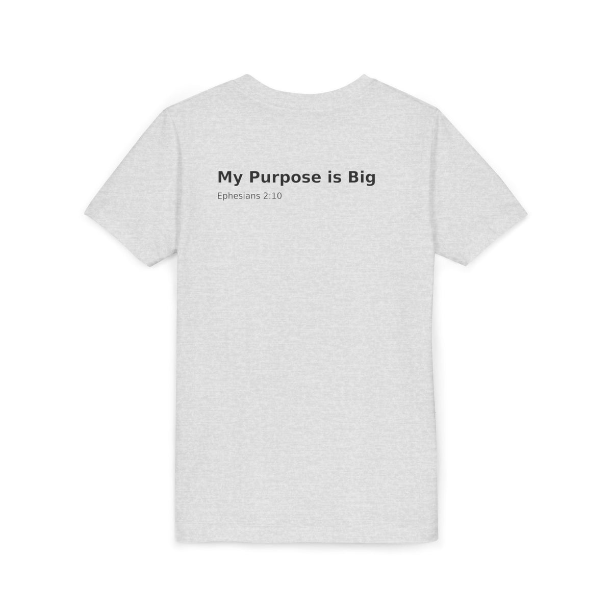 Youth Cross Chest Tee — Minimal Christian Kids Shirt