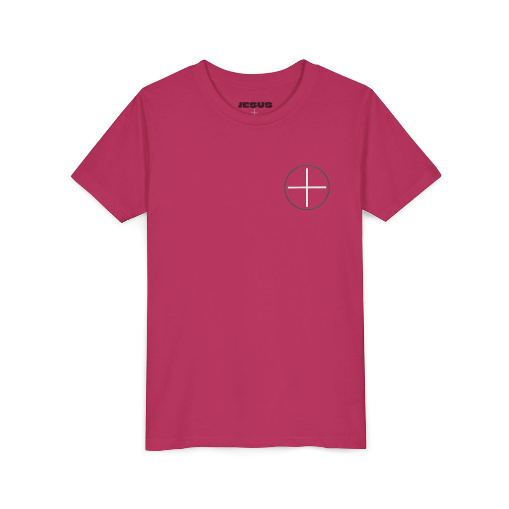 Youth Tee - "Jesus Loves Me" Faith Kids Short Sleeve Shirt