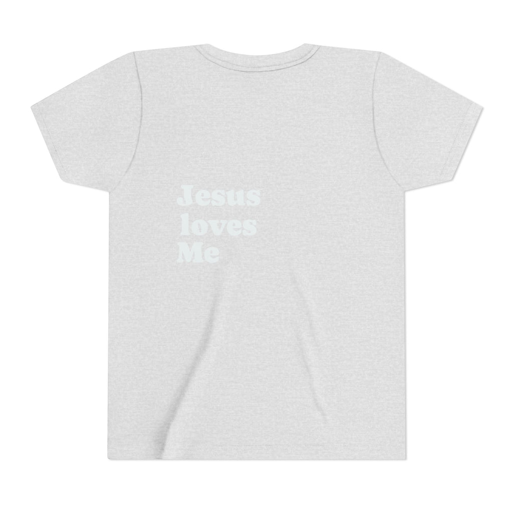 Youth Tee - "Jesus Loves Me" Faith Kids Short Sleeve Shirt