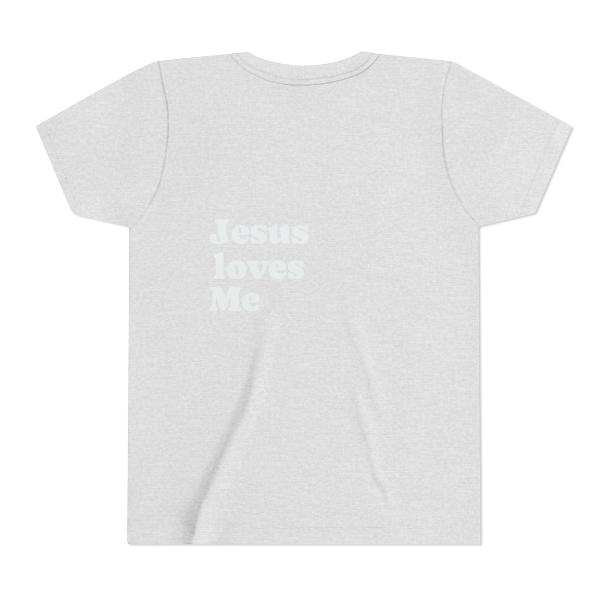 Youth Tee - "Jesus Loves Me" Faith Kids Short Sleeve Shirt
