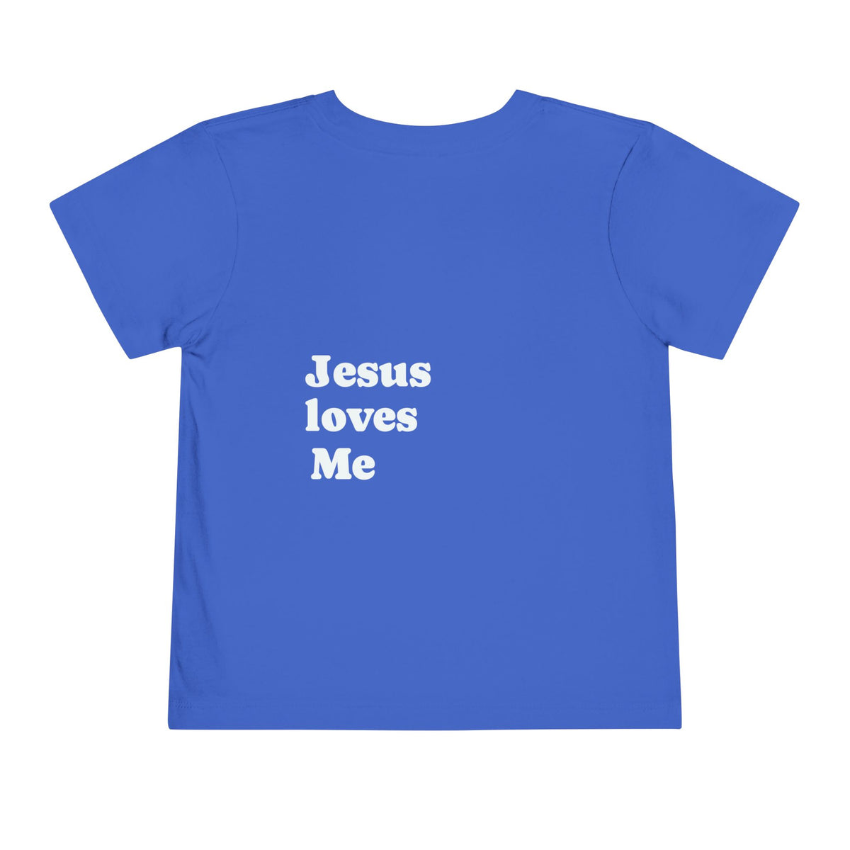 Toddler Tee — Minimal 'Jesus Loves Me' Christian Kids Shirt