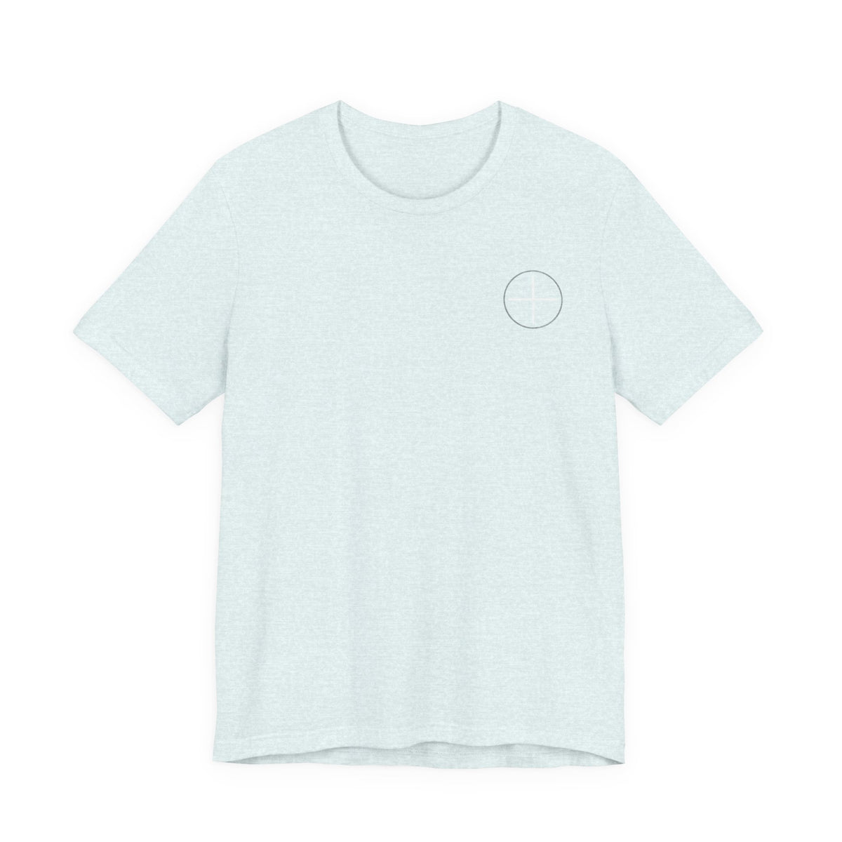 T-Shirt — Minimal White Tee with Subtle Back Text (Clean Casual Essential)