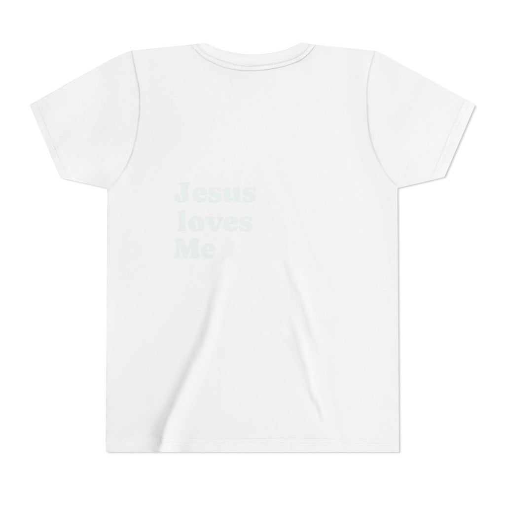 Youth Tee - "Jesus Loves Me" Faith Kids Short Sleeve Shirt