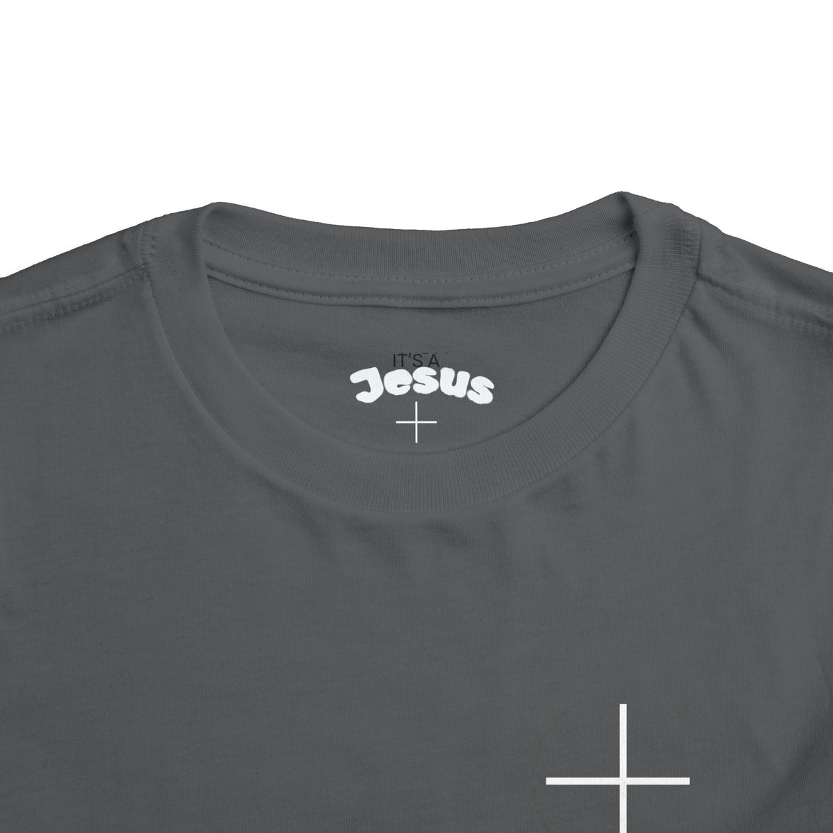 Toddler Tee — Minimal 'Jesus Loves Me' Christian Kids Shirt
