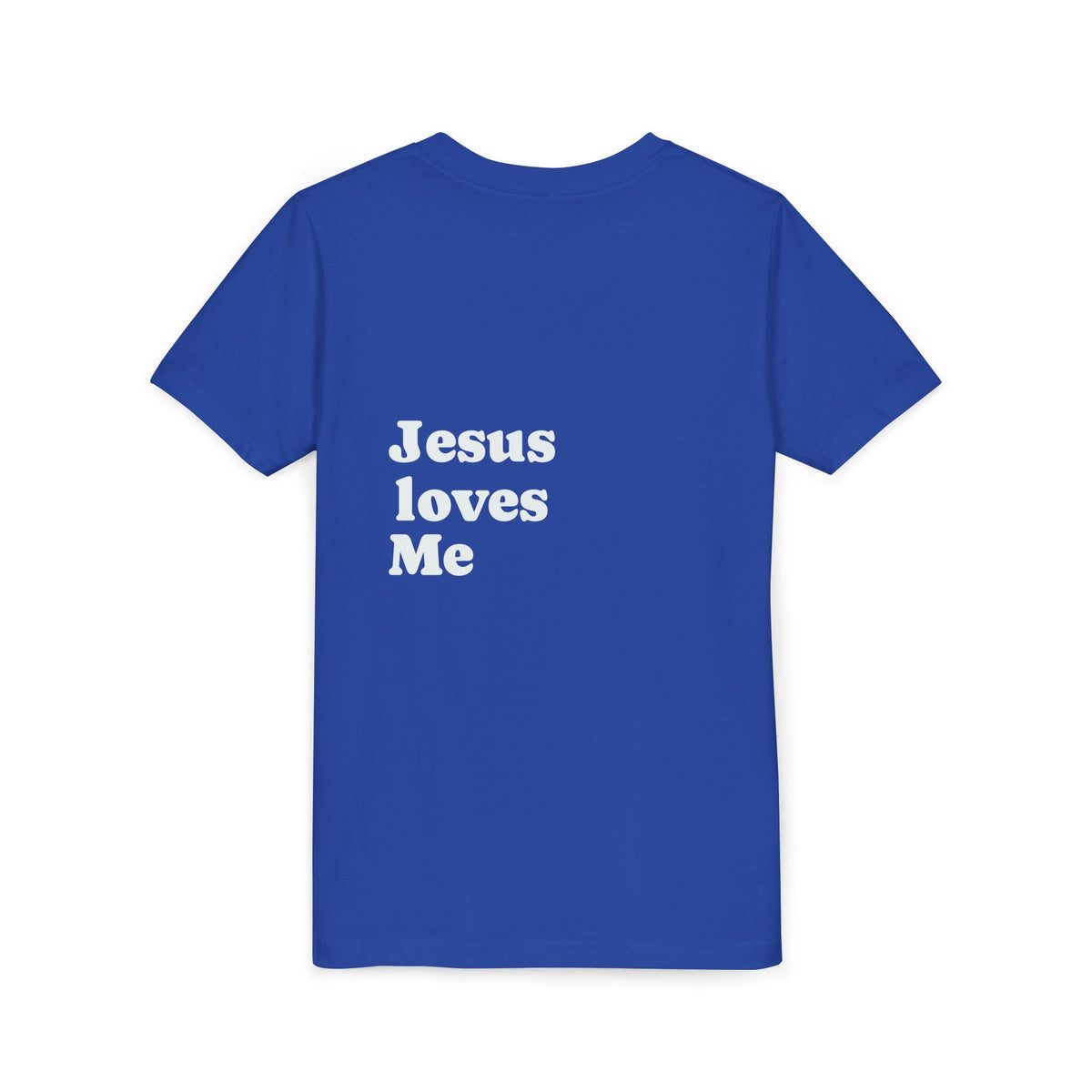 Youth Tee - "Jesus Loves Me" Faith Kids Short Sleeve Shirt