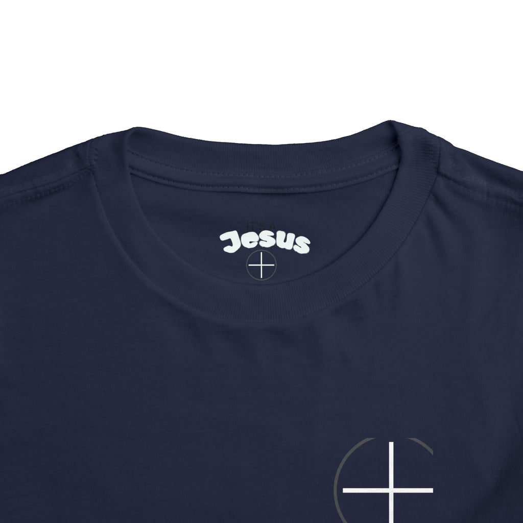 Toddler Tee — Minimal 'Jesus Loves Me' Christian Kids Shirt