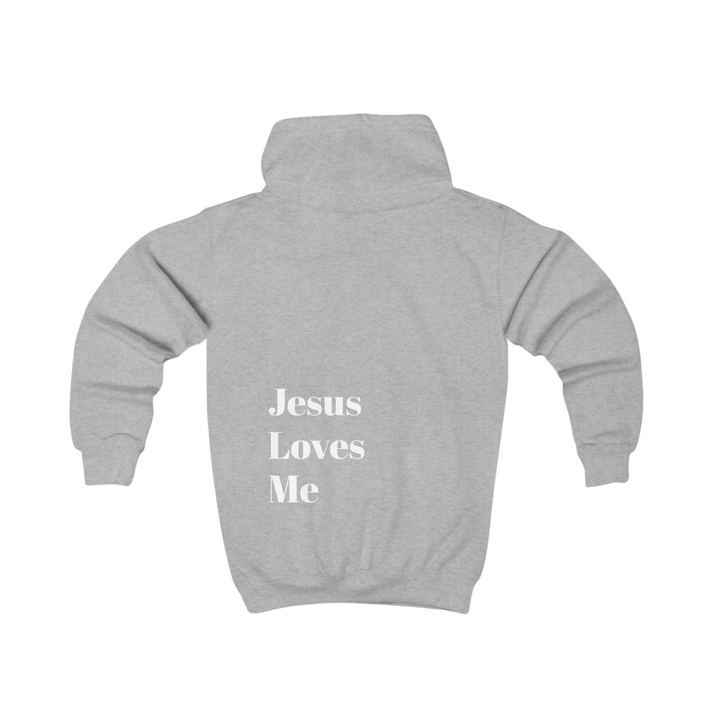 Kids Hoodie —Jesus T-Jesus Loves Me Modern Hoodie