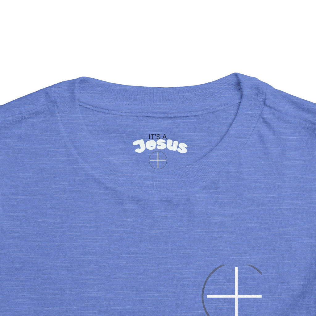 Toddler Tee — Minimal 'Jesus Loves Me' Christian Kids Shirt