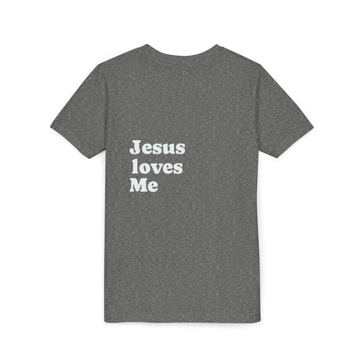 Youth Tee - "Jesus Loves Me" Faith Kids Short Sleeve Shirt