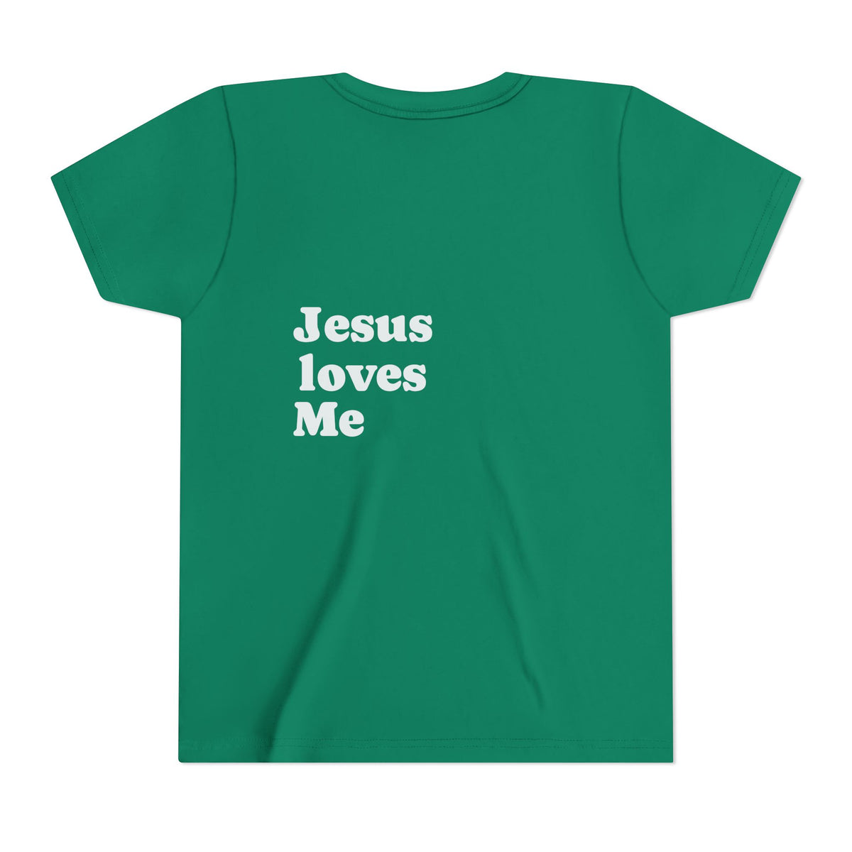 Youth Tee - "Jesus Loves Me" Faith Kids Short Sleeve Shirt
