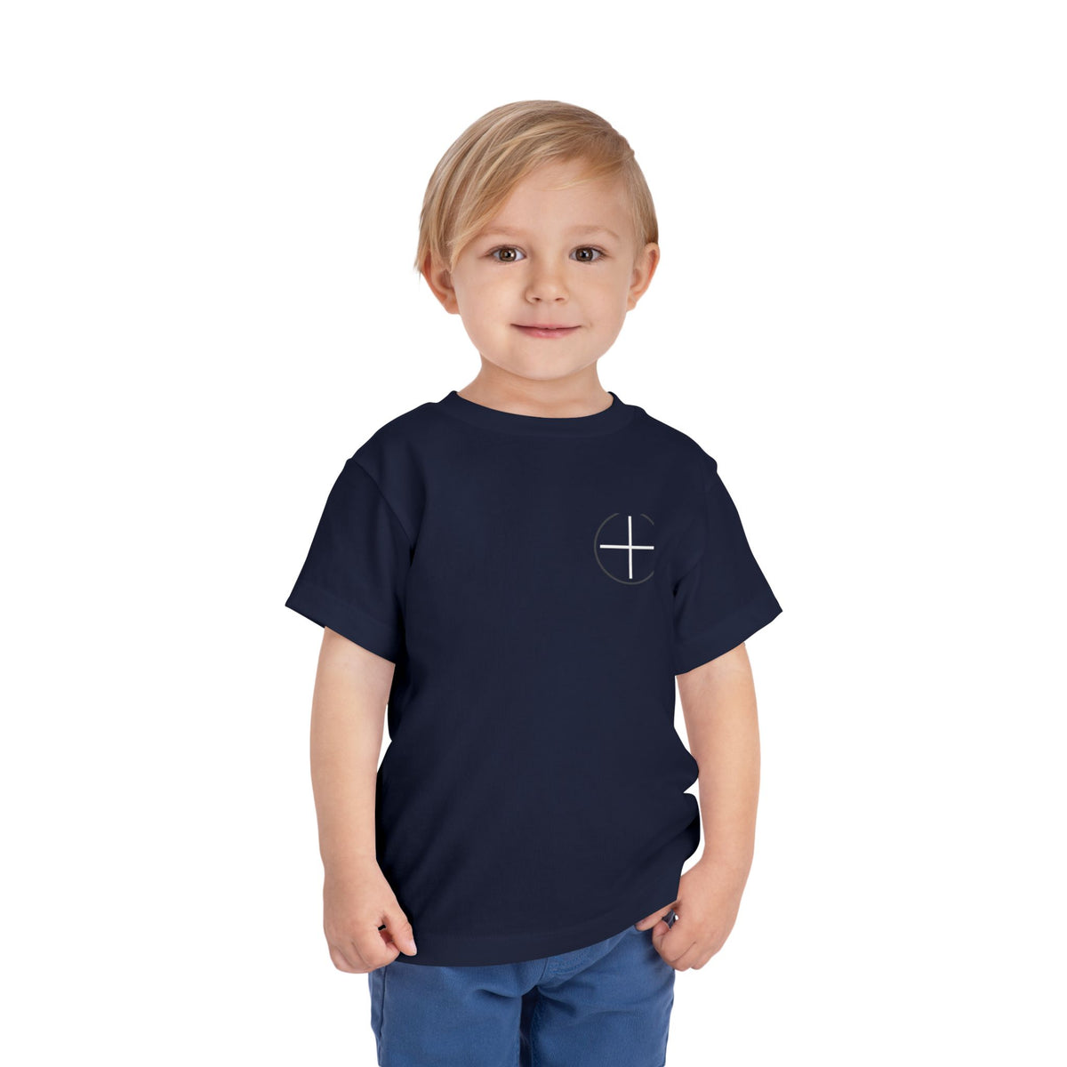 Toddler Tee — Minimal 'Jesus Loves Me' Christian Kids Shirt