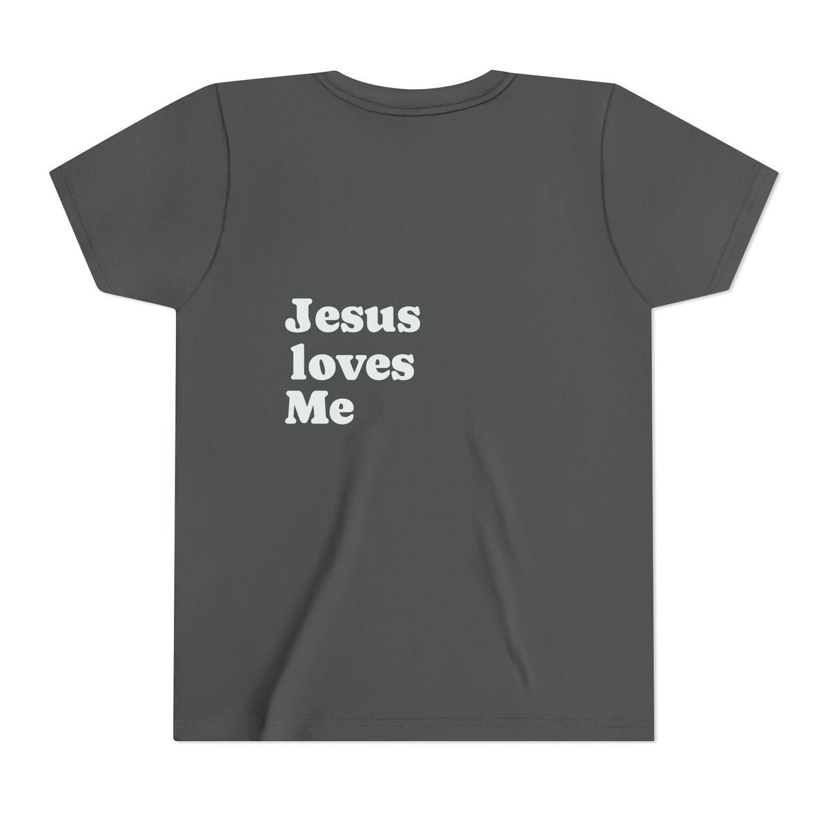 Youth Tee - "Jesus Loves Me" Faith Kids Short Sleeve Shirt