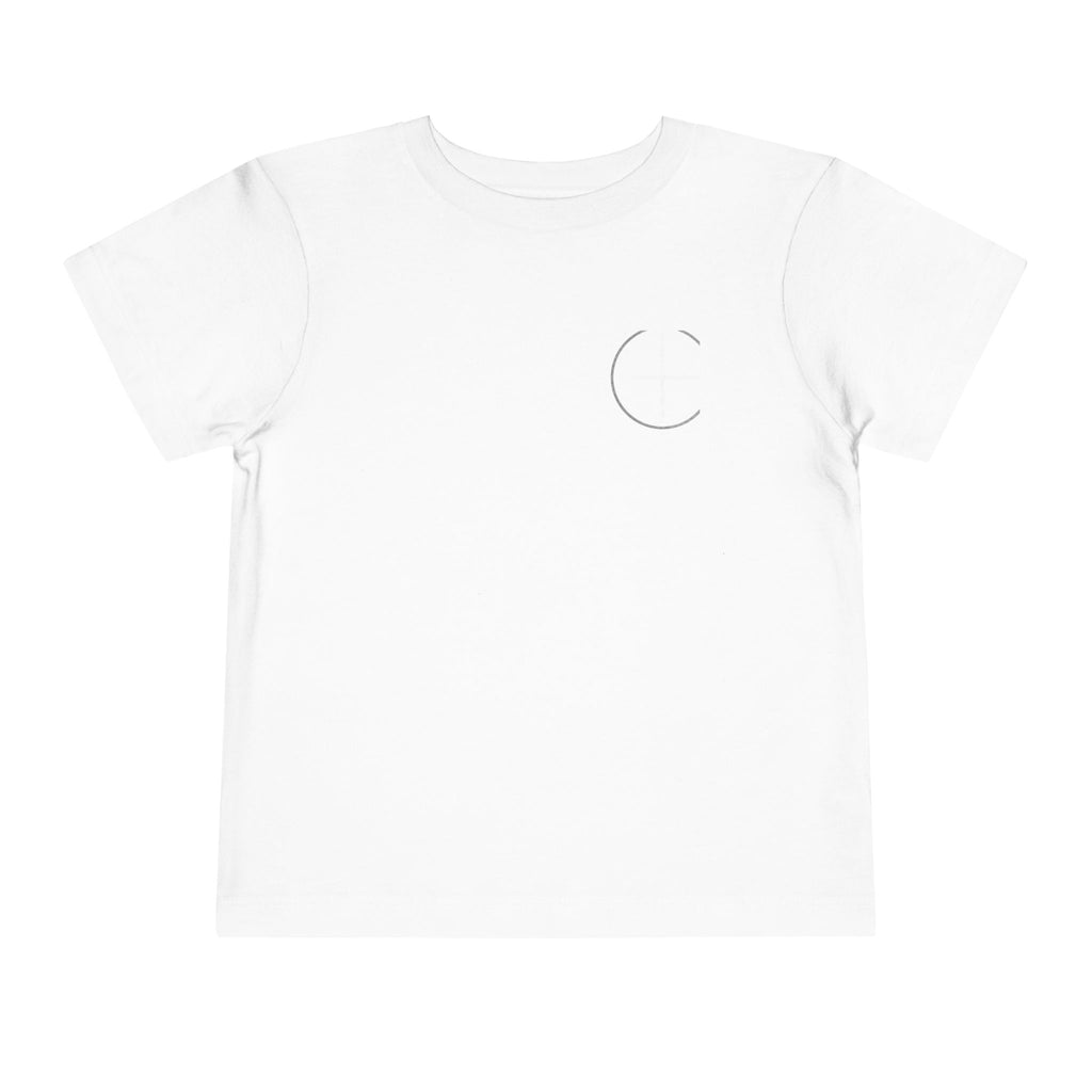 Toddler Tee — Minimal 'Jesus Loves Me' Christian Kids Shirt
