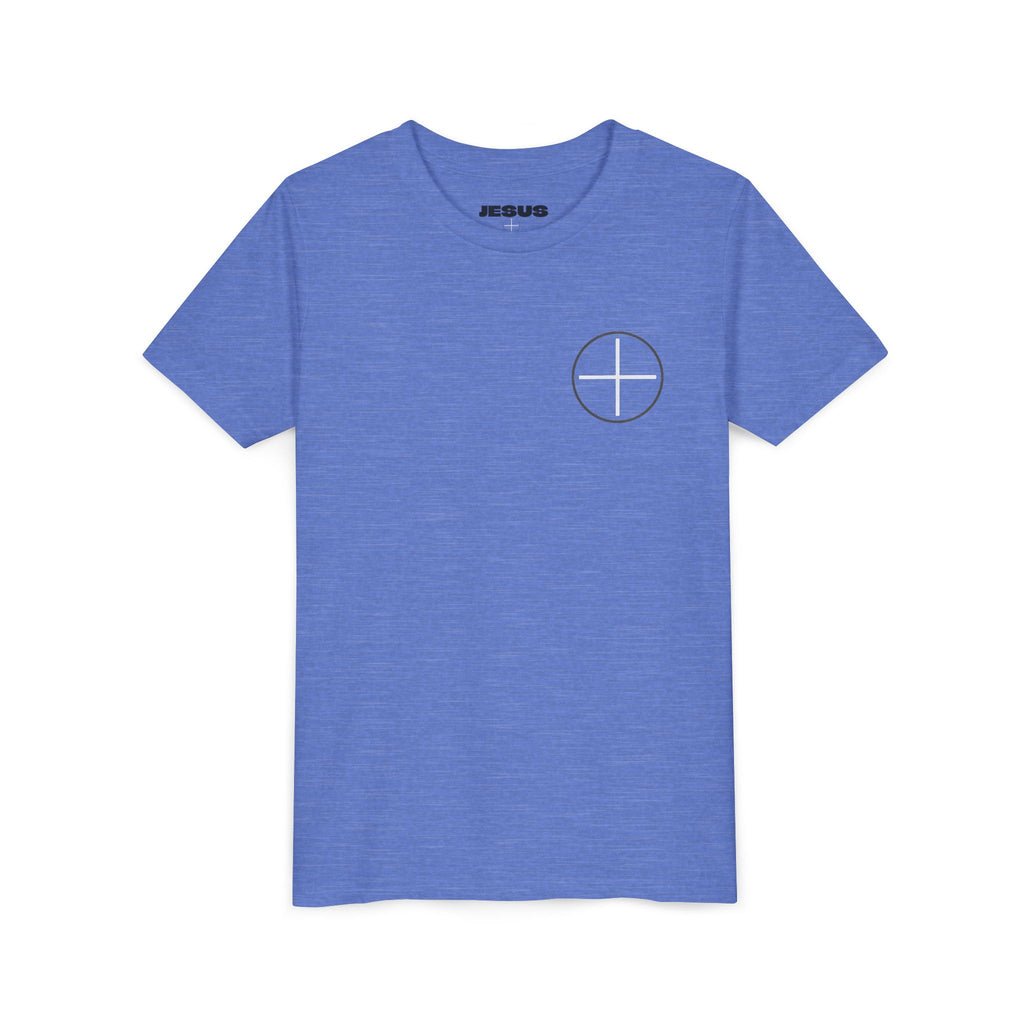 Youth Tee - "Jesus Loves Me" Faith Kids Short Sleeve Shirt