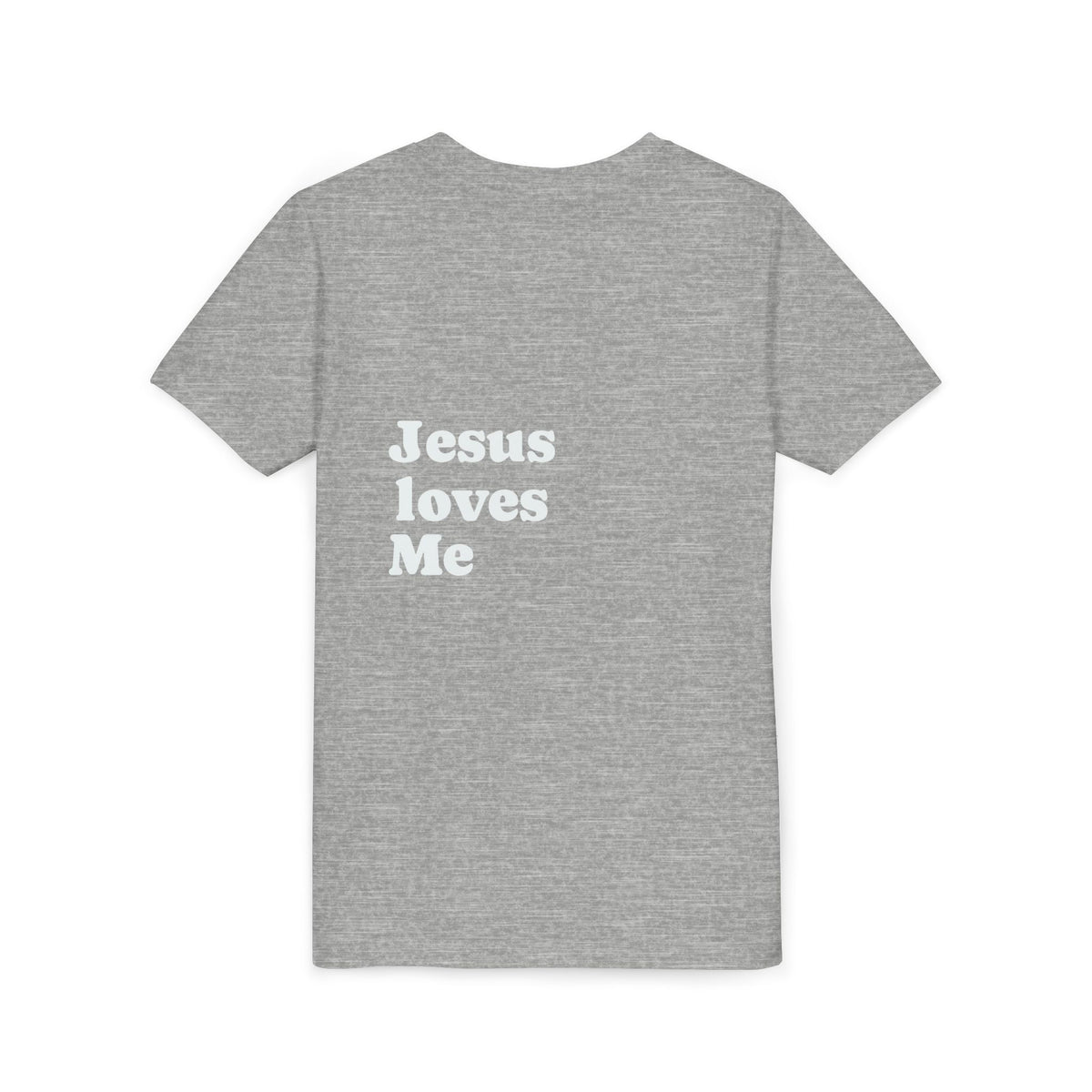 Youth Tee - "Jesus Loves Me" Faith Kids Short Sleeve Shirt