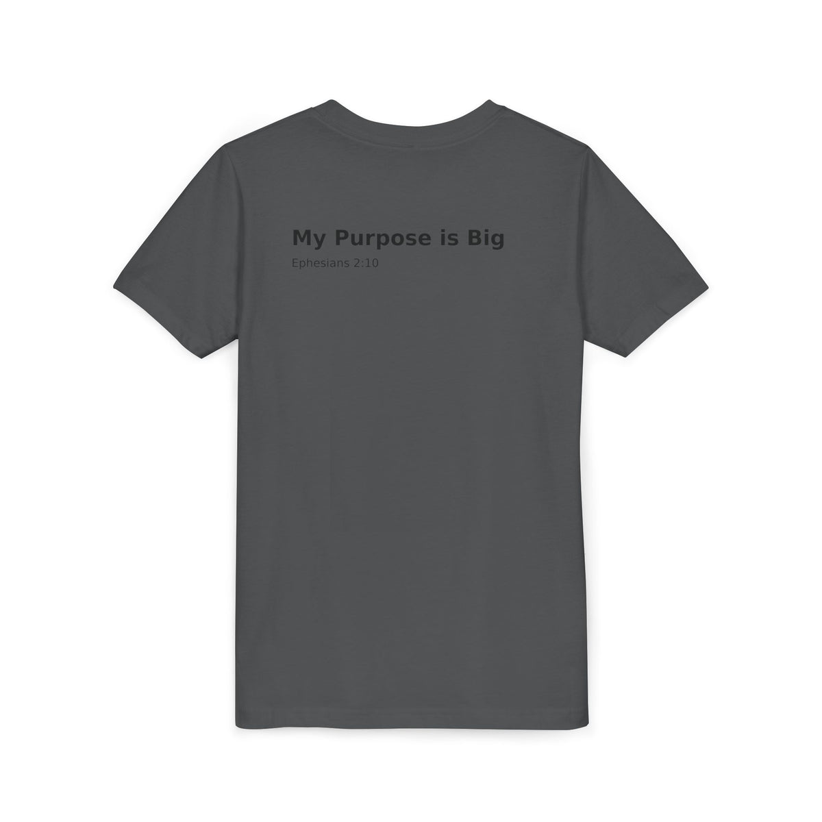 Youth Cross Chest Tee — Minimal Christian Kids Shirt