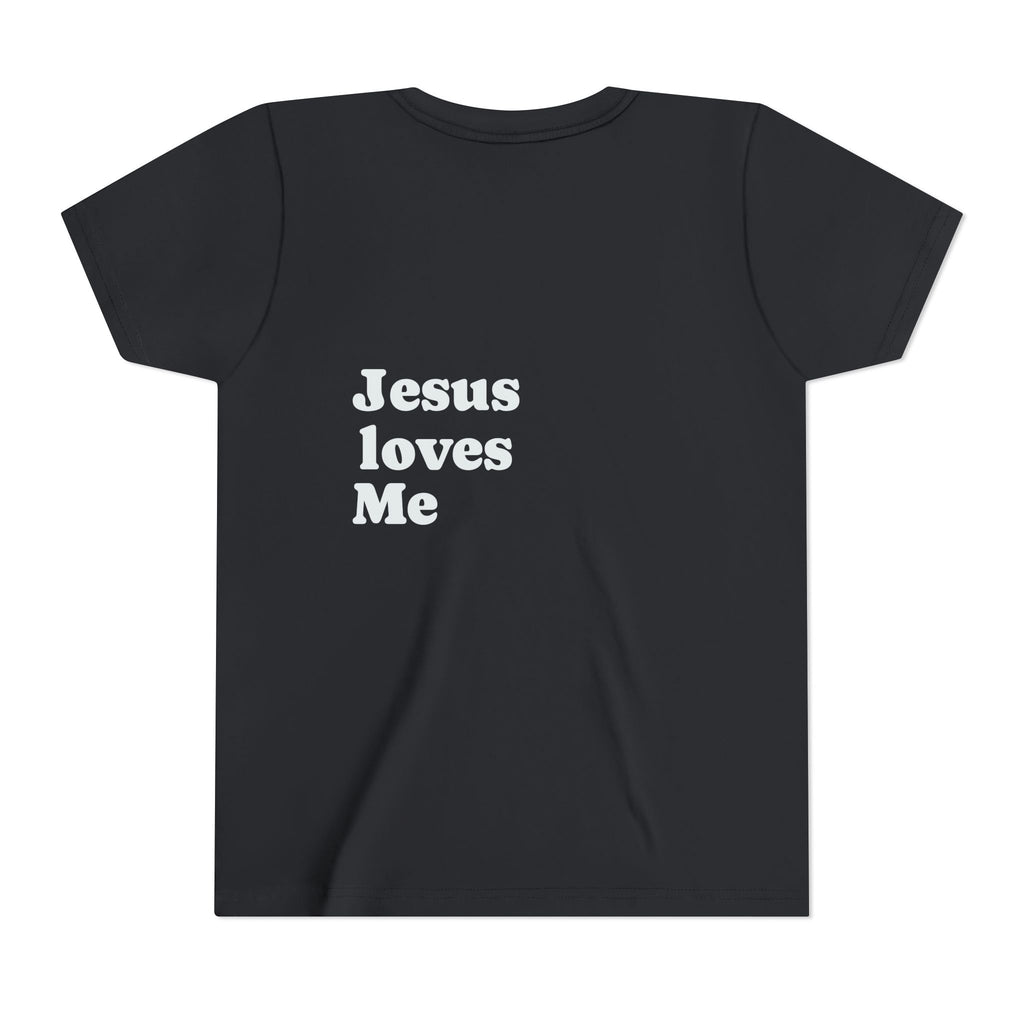 Youth Tee - "Jesus Loves Me" Faith Kids Short Sleeve Shirt