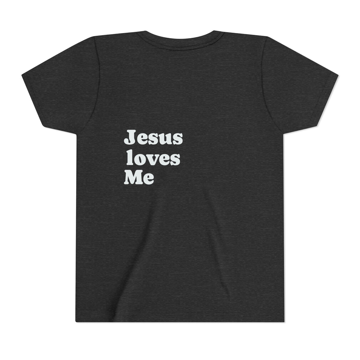 Youth Tee - "Jesus Loves Me" Faith Kids Short Sleeve Shirt