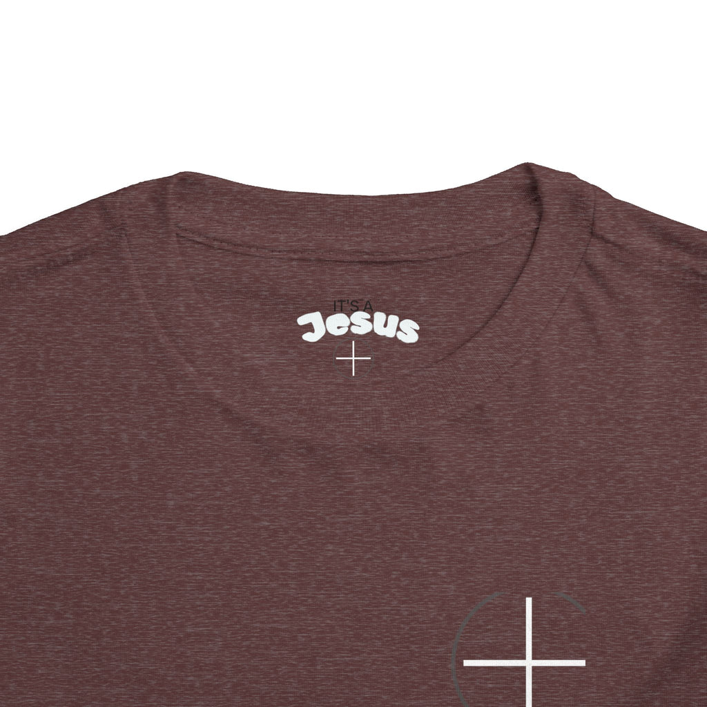Toddler Tee — Minimal 'Jesus Loves Me' Christian Kids Shirt