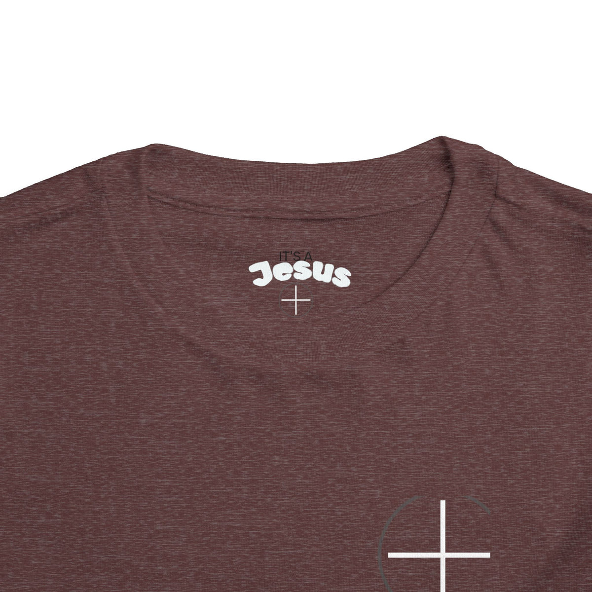 Toddler Tee — Minimal 'Jesus Loves Me' Christian Kids Shirt