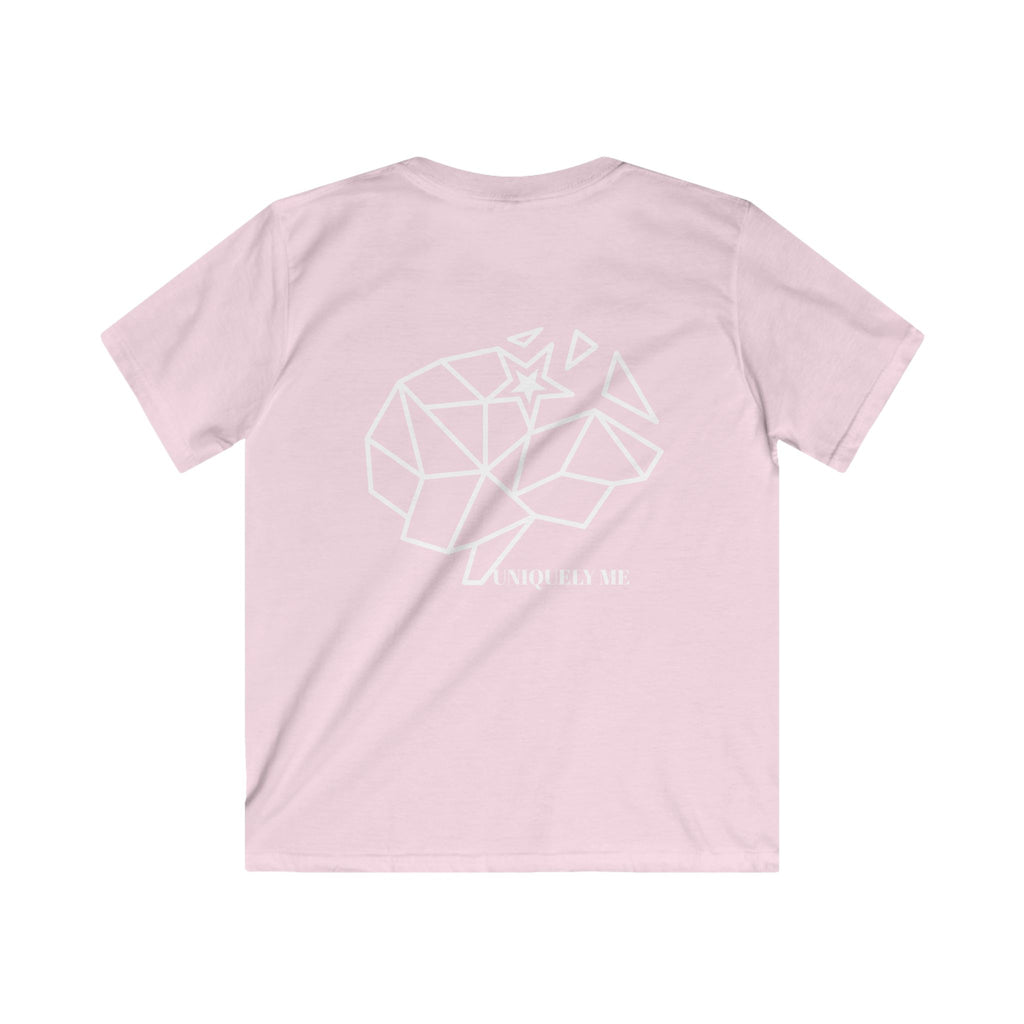 Kids T-Shirt — Plain White Softstyle Tee (Everyday Comfort)