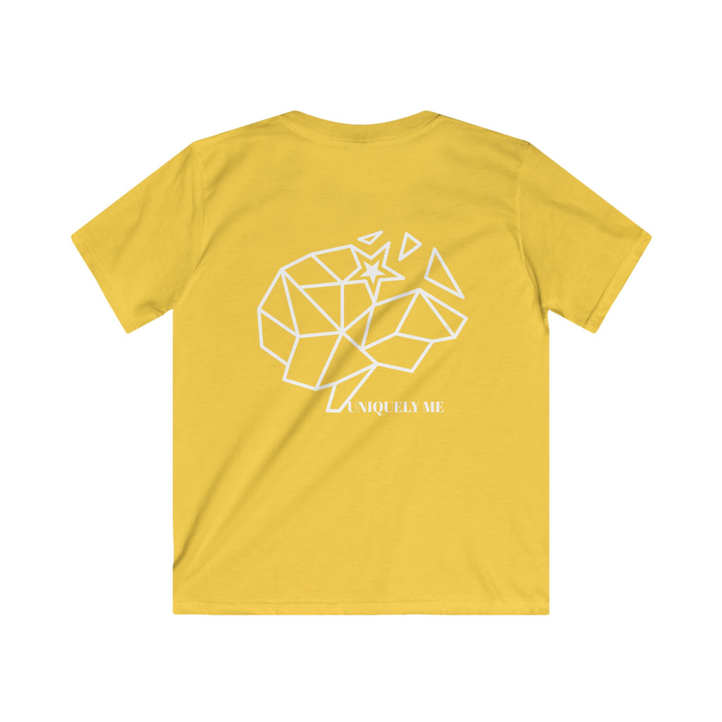 Kids T-Shirt — Plain White Softstyle Tee (Everyday Comfort)