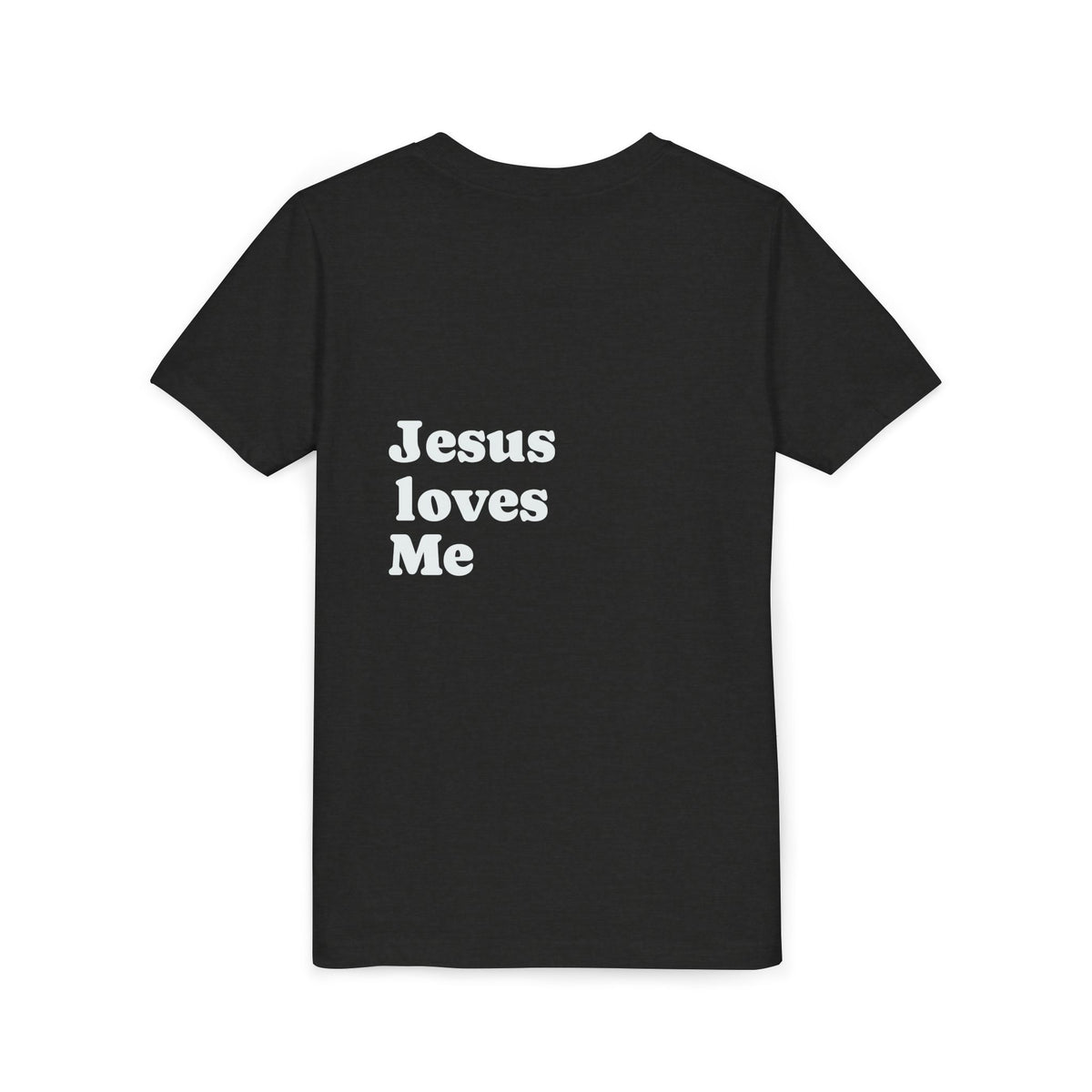 Youth Tee - "Jesus Loves Me" Faith Kids Short Sleeve Shirt