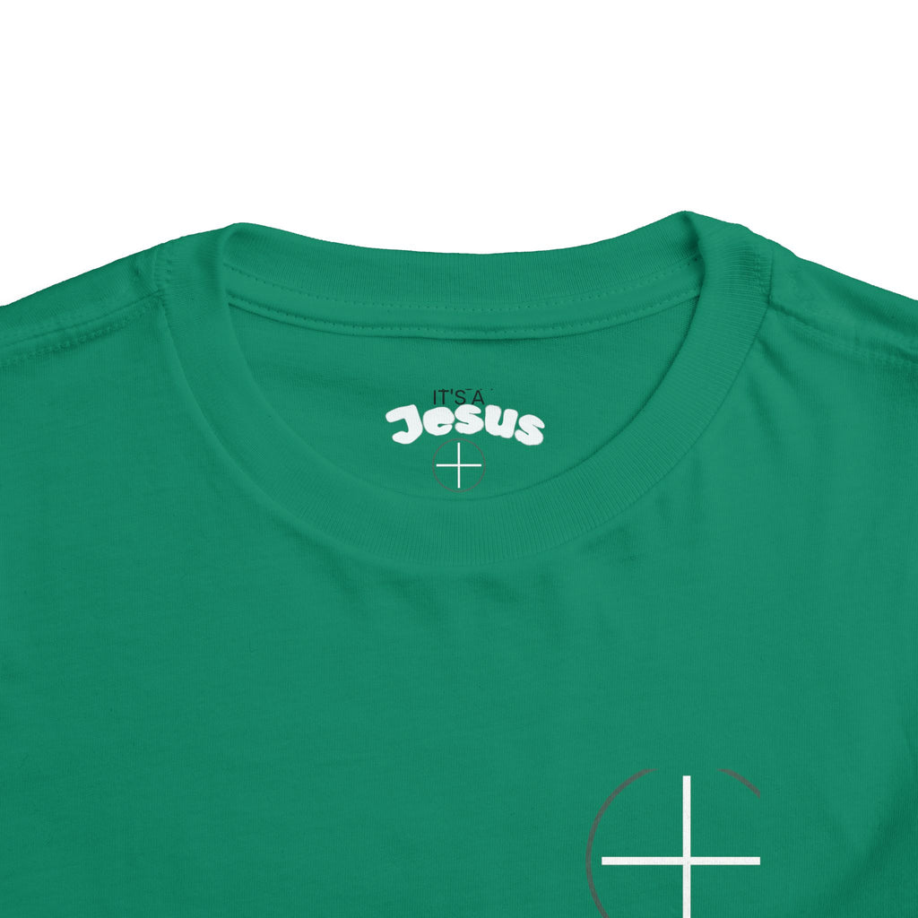 Toddler Tee — Minimal 'Jesus Loves Me' Christian Kids Shirt