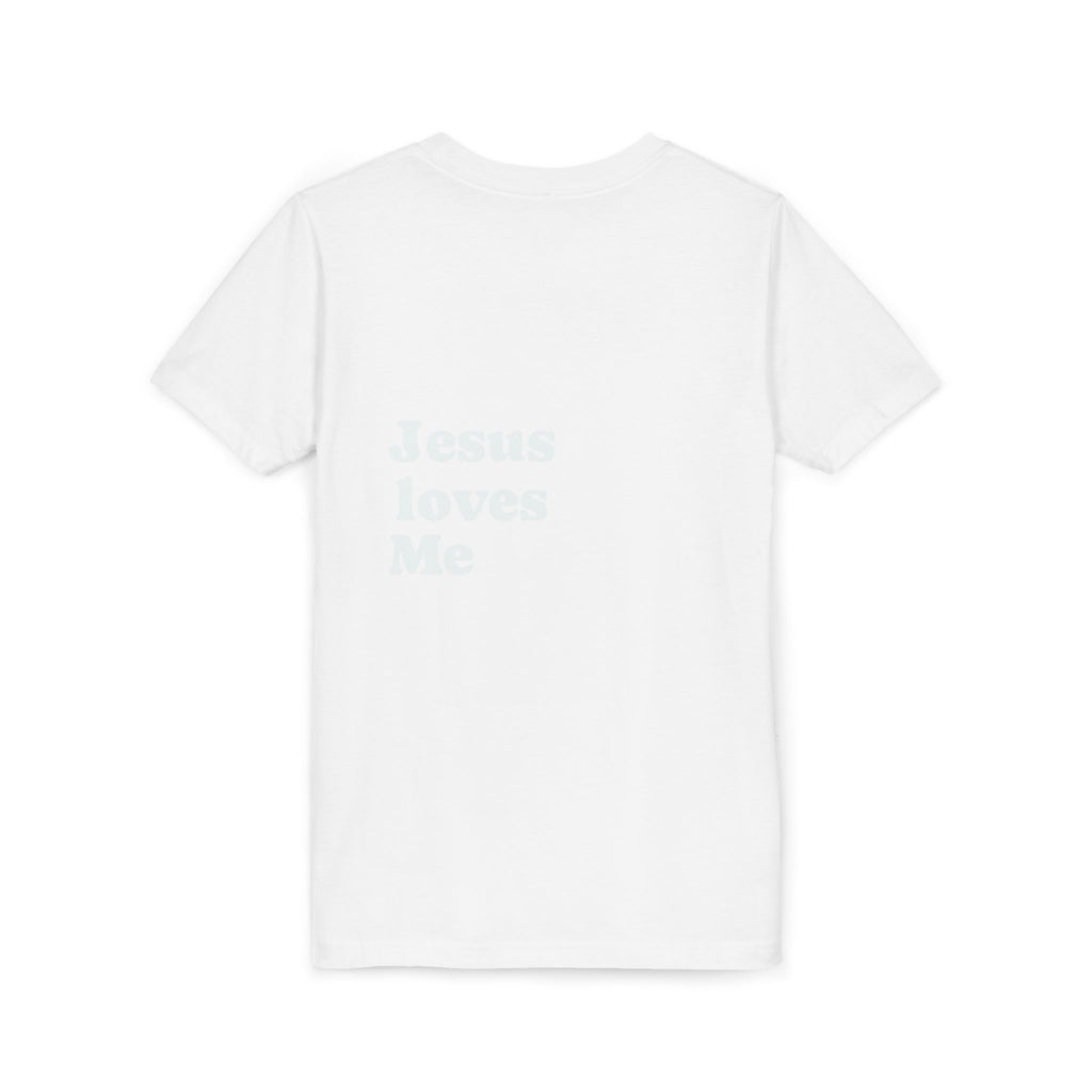 Youth Tee - "Jesus Loves Me" Faith Kids Short Sleeve Shirt