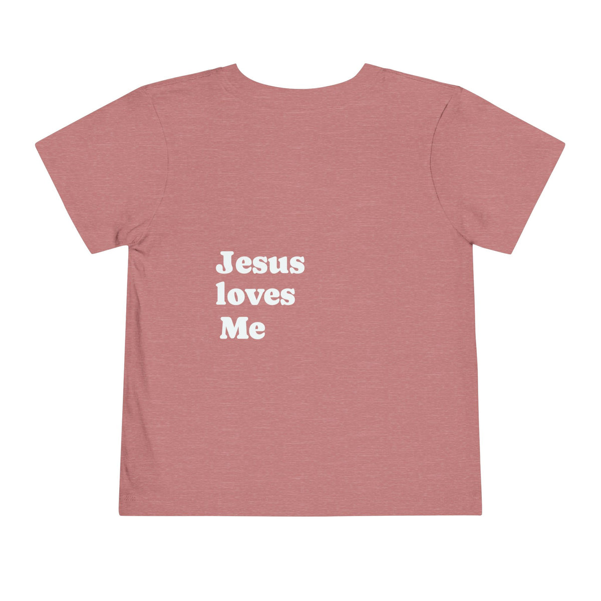 Toddler Tee — Minimal 'Jesus Loves Me' Christian Kids Shirt