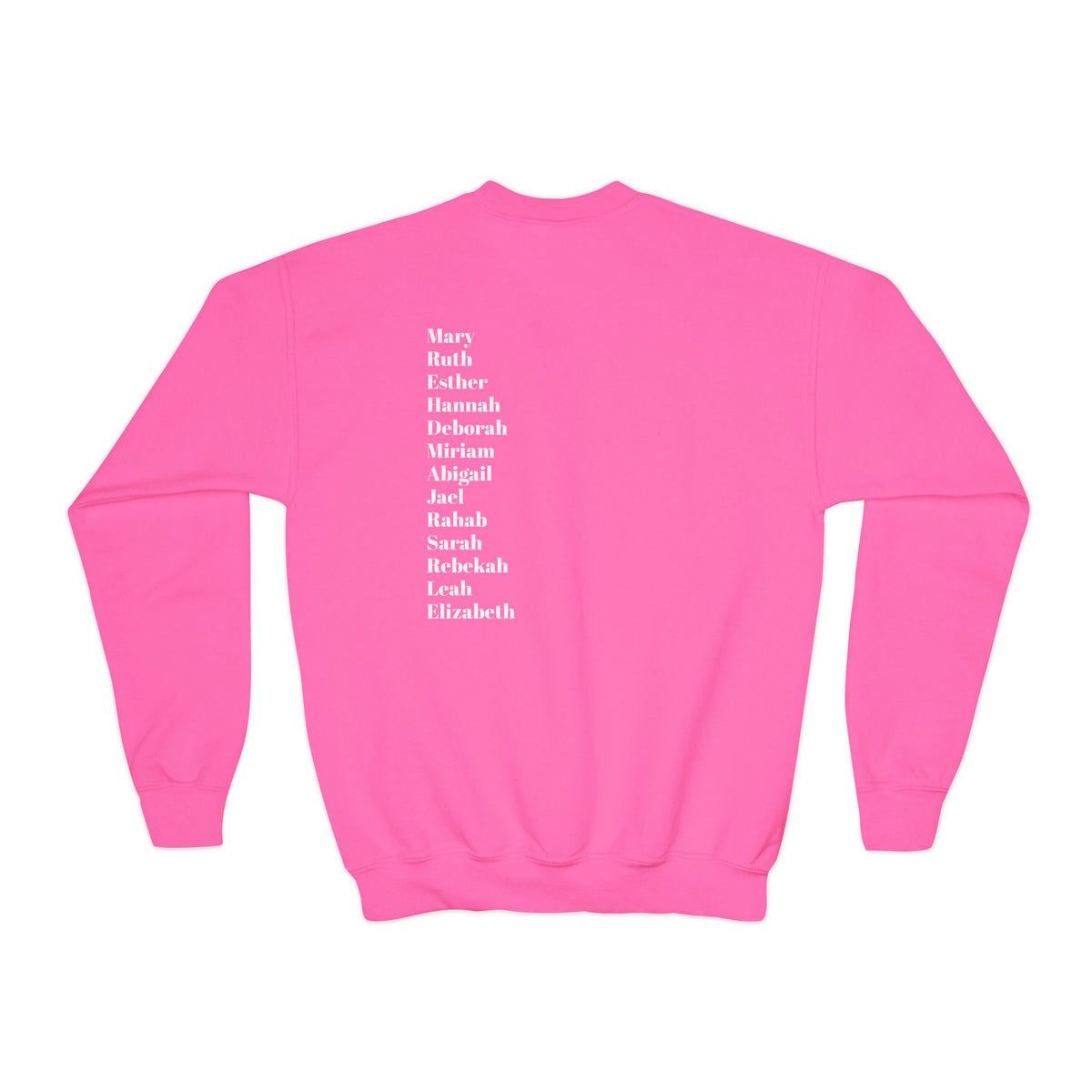 youth crewneck sweatshirt women of scripture