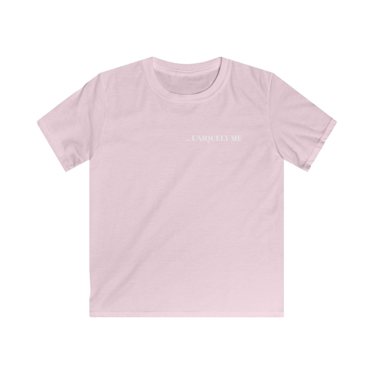 Kids T-Shirt — Plain White Softstyle Tee (Everyday Comfort)