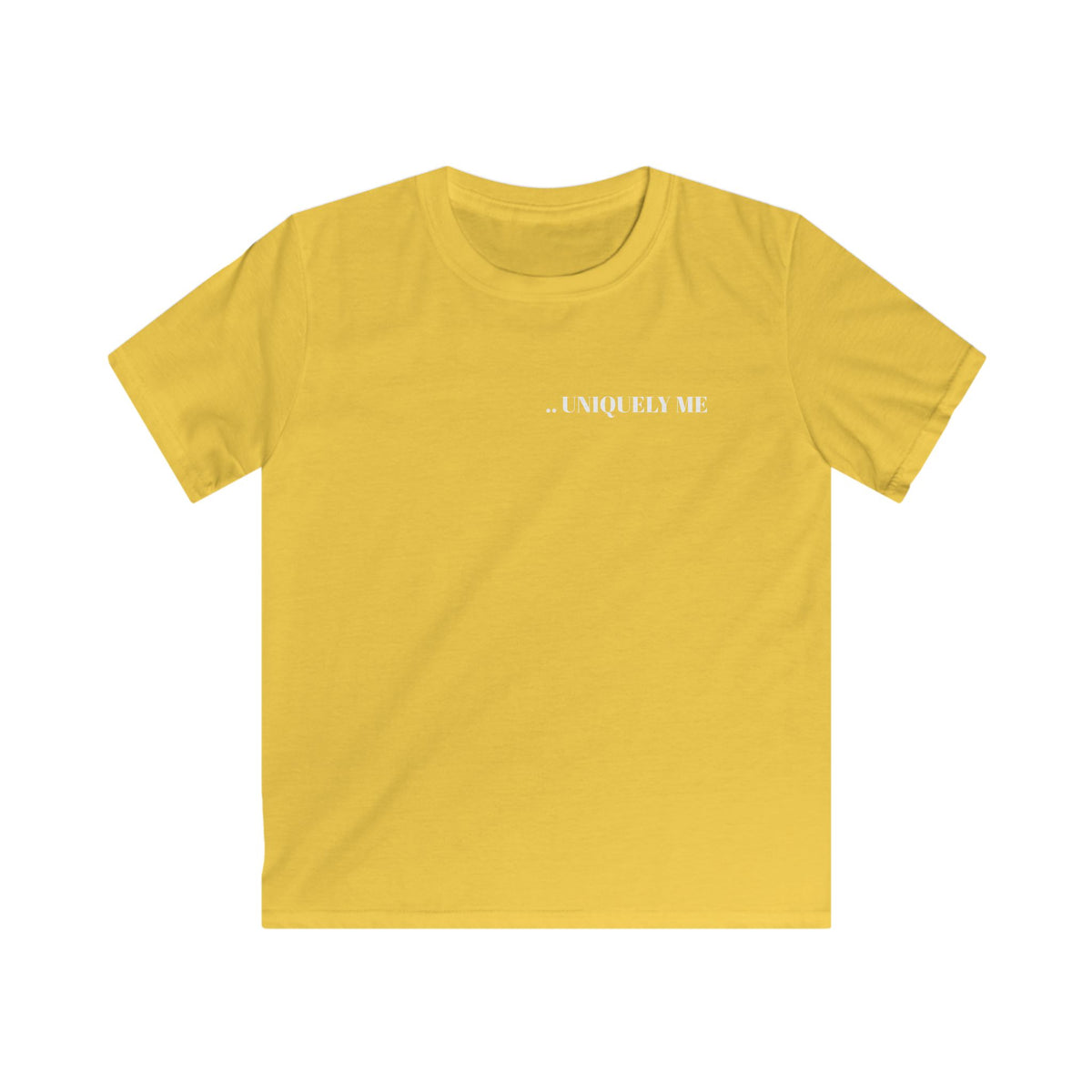 Kids T-Shirt — Plain White Softstyle Tee (Everyday Comfort)