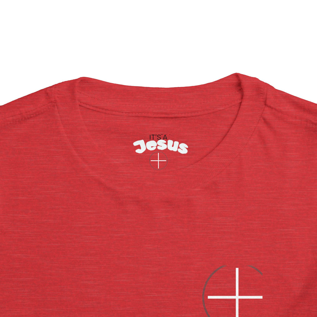 Toddler Tee — Minimal 'Jesus Loves Me' Christian Kids Shirt