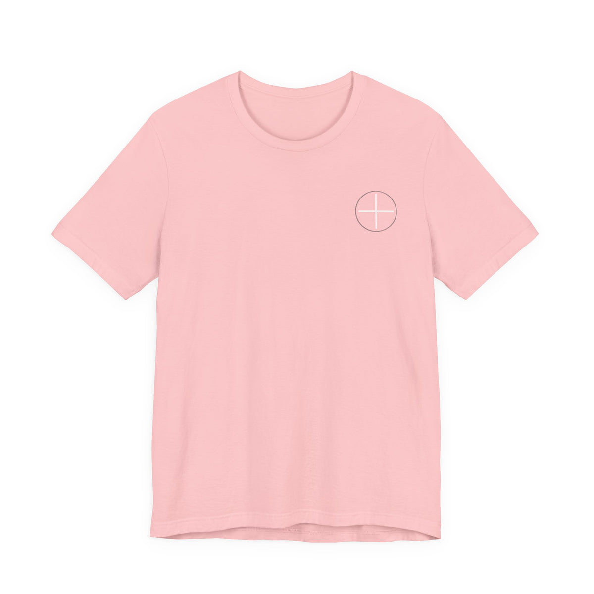 T-Shirt — Minimal White Tee with Subtle Back Text (Clean Casual Essential)