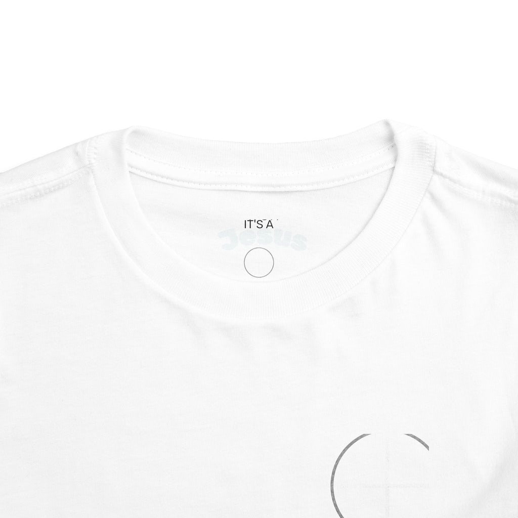 Toddler Tee — Minimal 'Jesus Loves Me' Christian Kids Shirt
