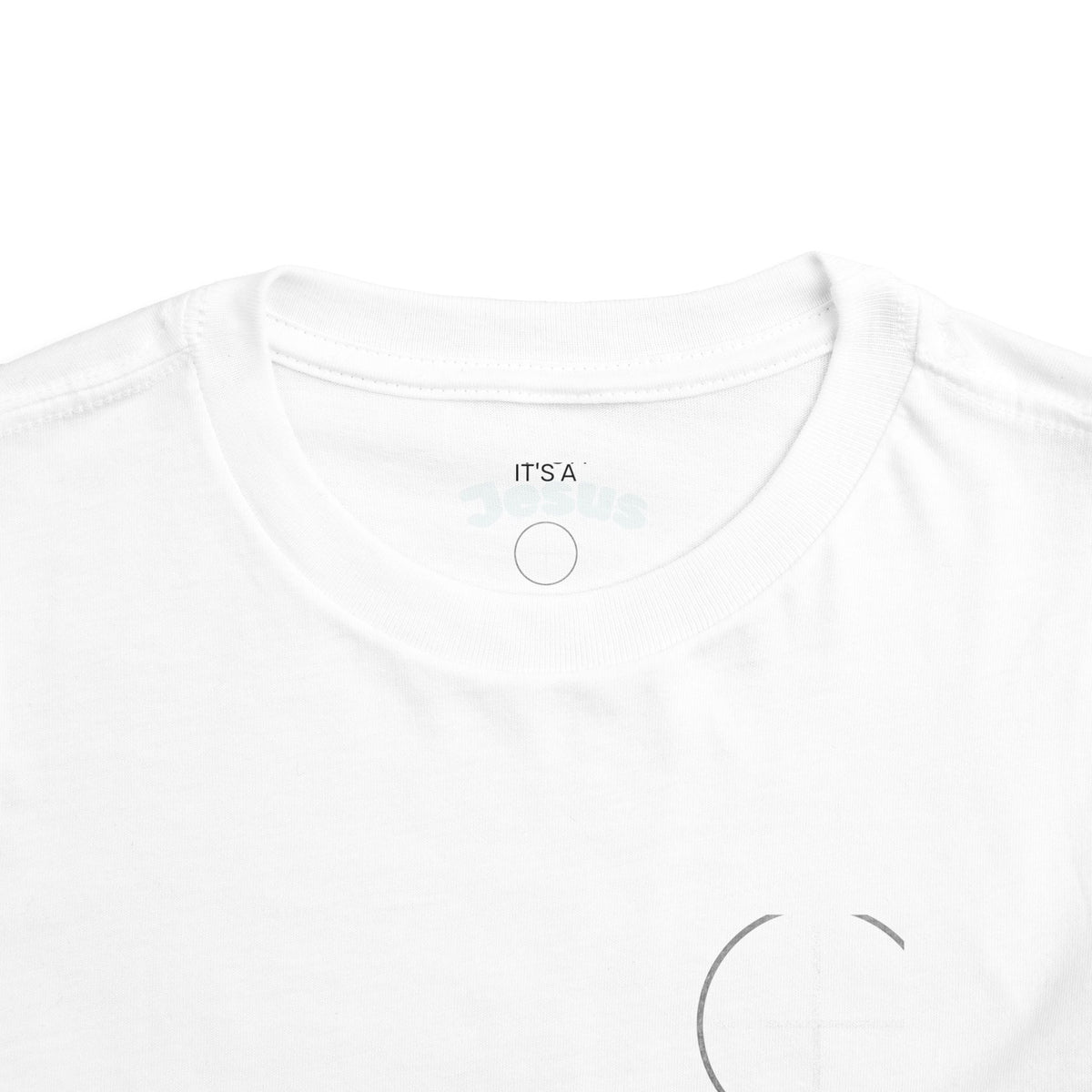 Toddler Tee — Minimal 'Jesus Loves Me' Christian Kids Shirt