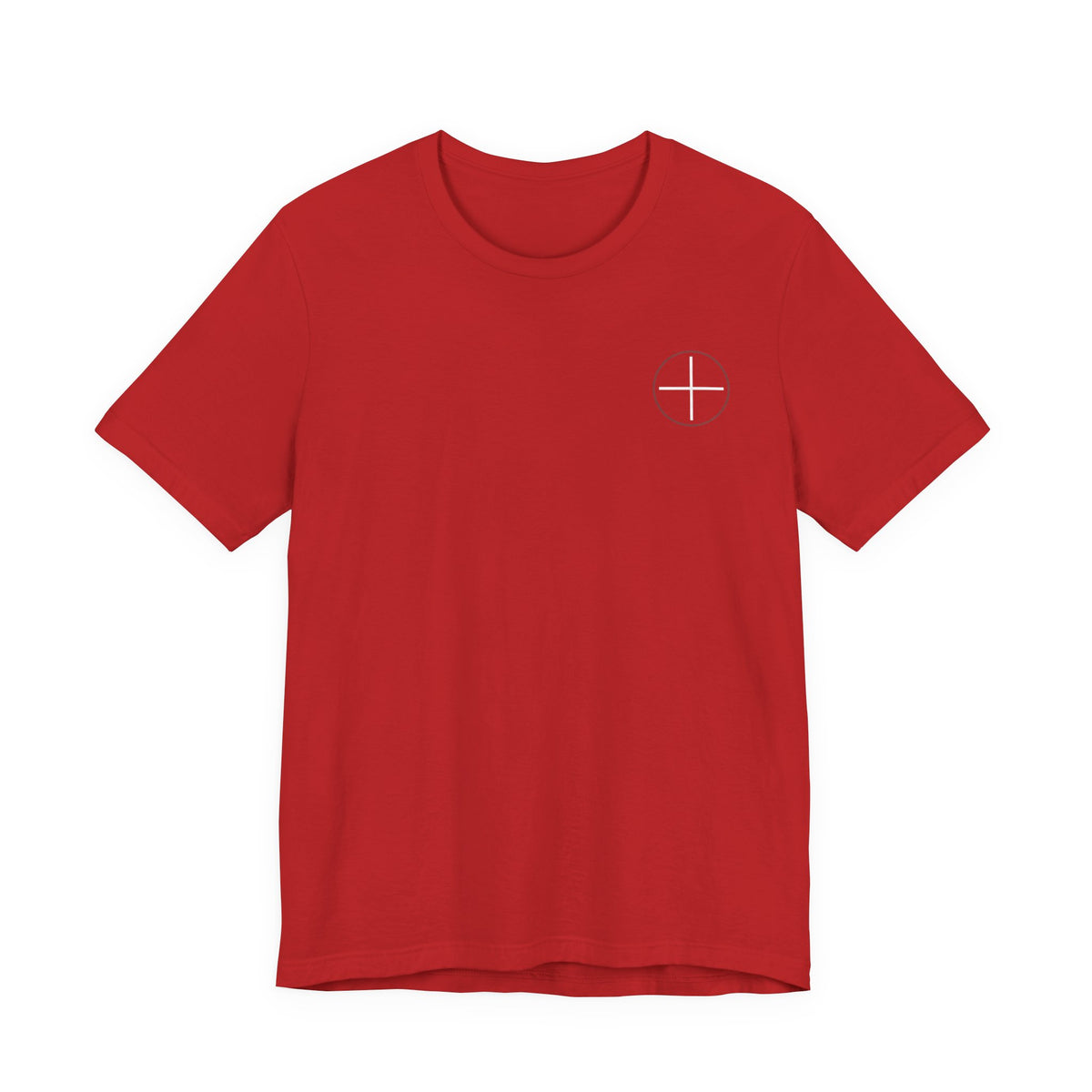 T-Shirt — Minimal White Tee with Subtle Back Text (Clean Casual Essential)