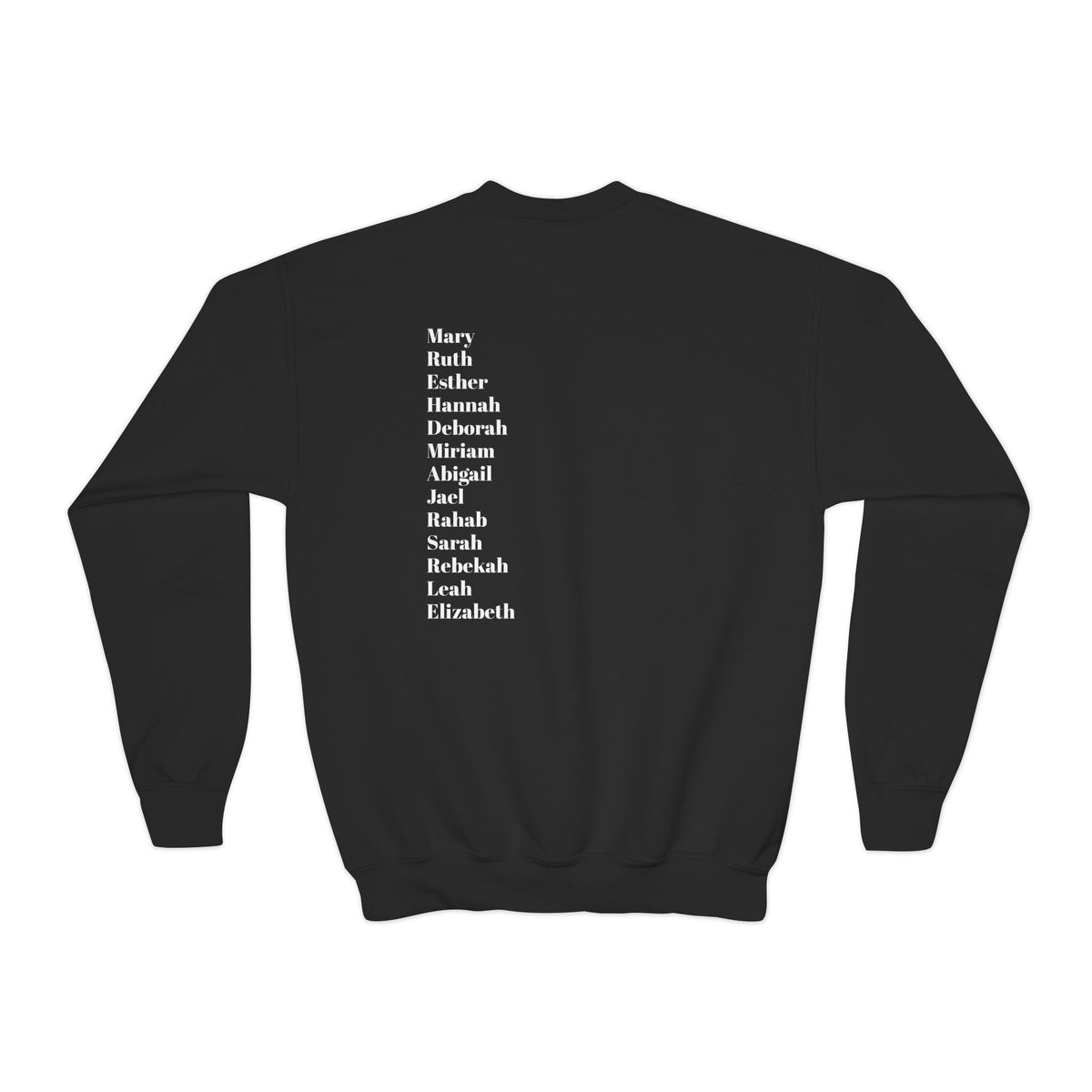 youth crewneck sweatshirt women of scripture