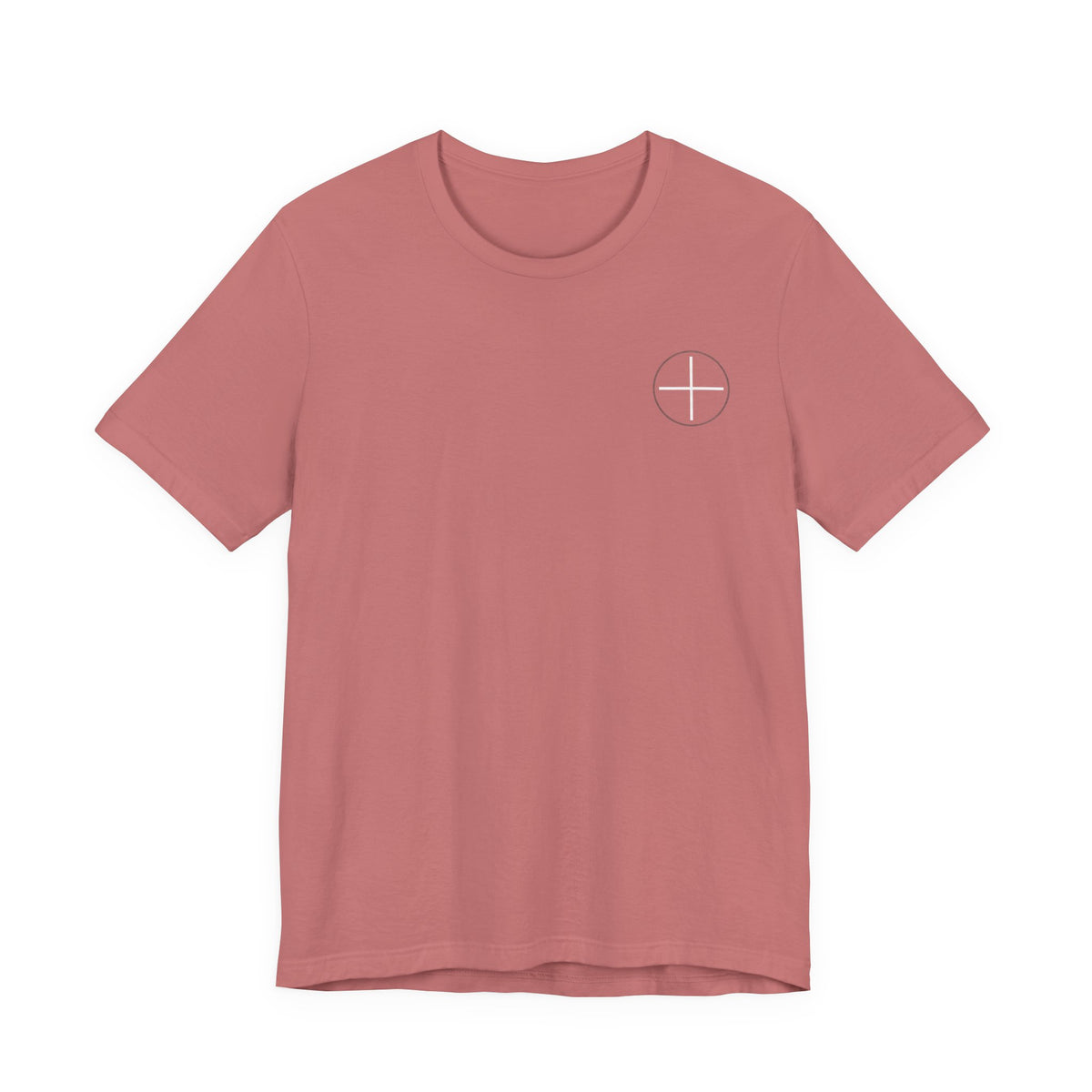 T-Shirt — Minimal White Tee with Subtle Back Text (Clean Casual Essential)