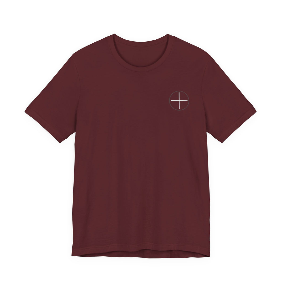 T-Shirt — Minimal White Tee with Subtle Back Text (Clean Casual Essential)