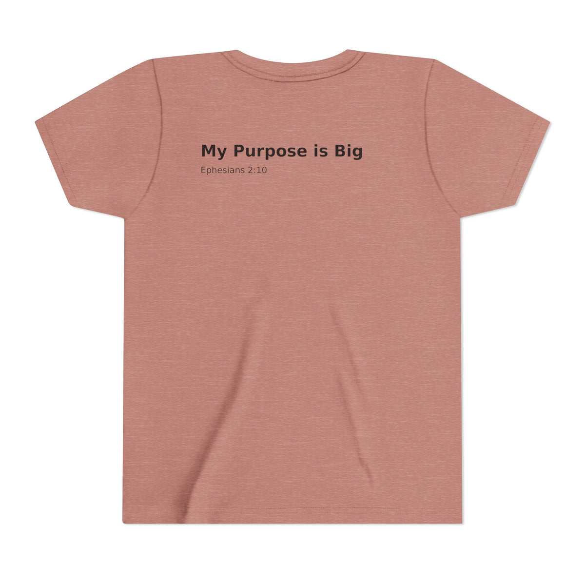 Youth Cross Chest Tee — Minimal Christian Kids Shirt