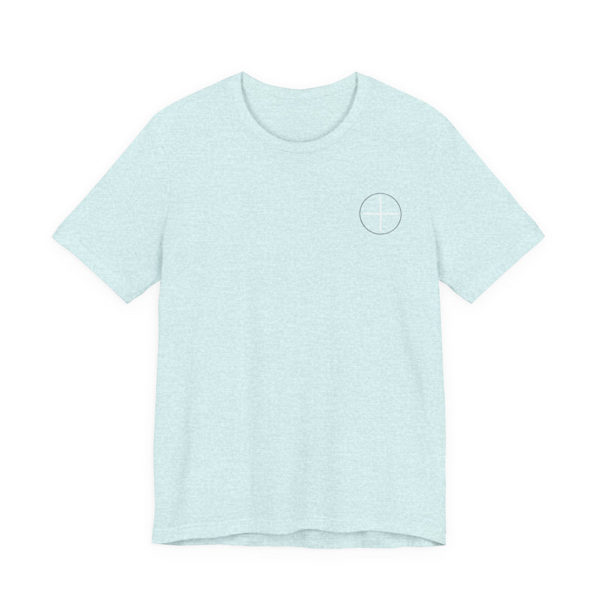 T-Shirt — Minimal White Tee with Subtle Back Text (Clean Casual Essential)
