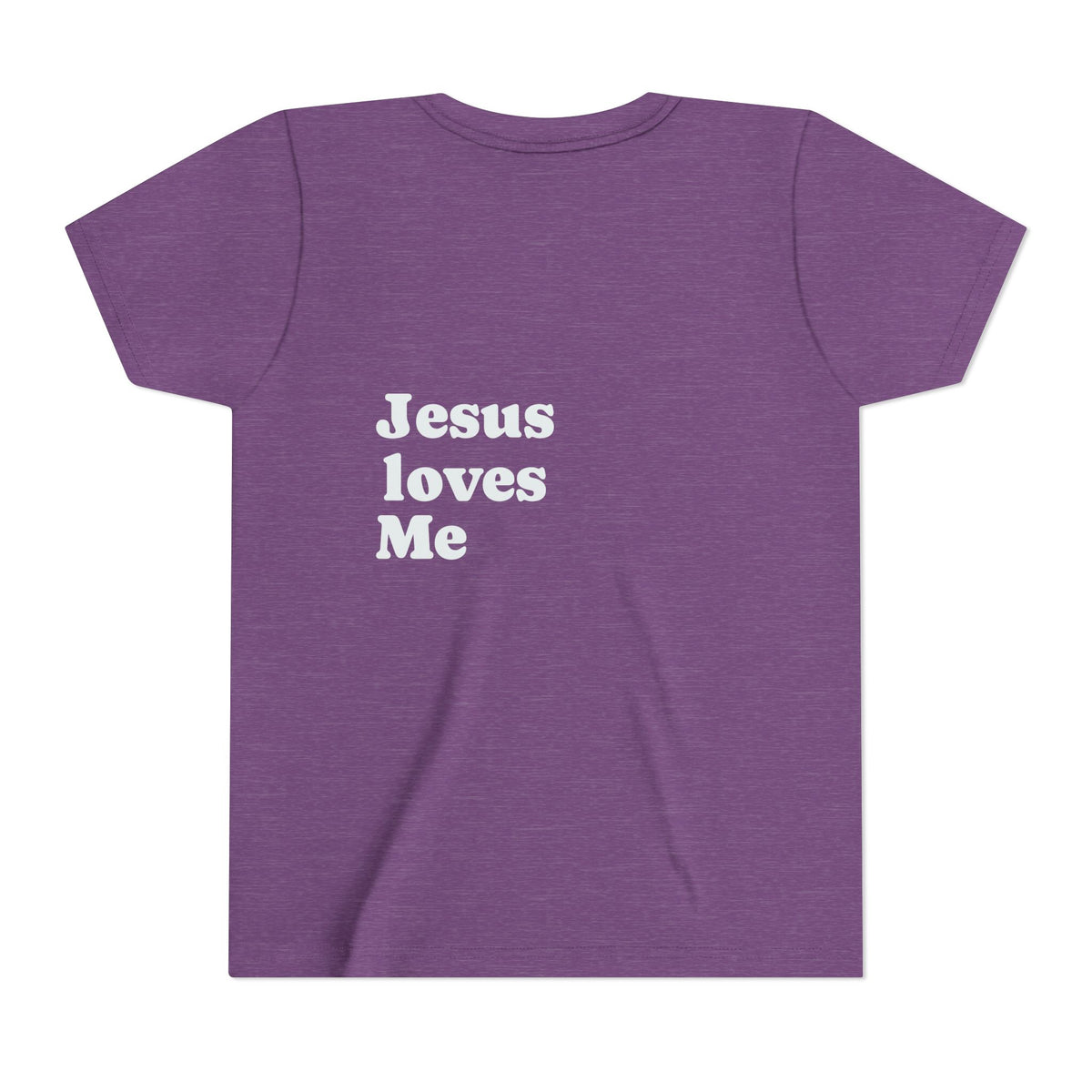 Youth Tee - "Jesus Loves Me" Faith Kids Short Sleeve Shirt