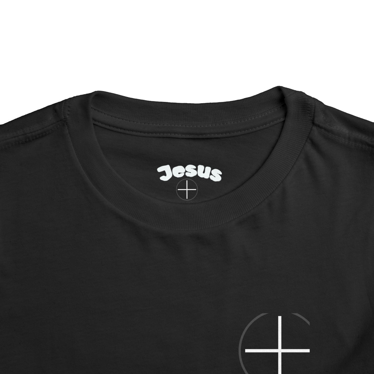 Toddler Tee — Minimal 'Jesus Loves Me' Christian Kids Shirt